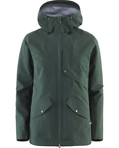 Women's Haglofs 19fourteen Selja 3in1 Jacket Colour: Mineral/Green Various Sizes