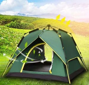 3-4 Persons POP UP 1'S Double Lining Outdoor Waterproof Park Camping Hiking Tent