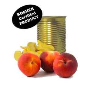 Case of Kosher Freeze Dried Peaches 6 cans , 15 years shelf life , Free Shipping