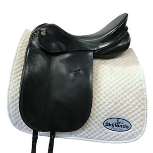 Used KN Largo Dressage Saddle by Karl Neidersuss - Size: 17.5" - Black