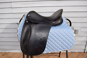 Used Centaur Saddlery Dressage Saddle by Michael Stokes Size 17