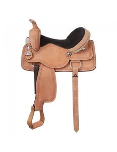 Tough-1 Western Saddle Cowboy Roughout Tooling 17" Light Oil KS1817