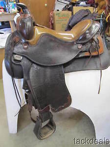 Ortho-Flex Trail Saddle Gaited 15 1/2" Used Original Len Brown MO Model