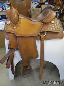 Ortho-Flex Reining Reiner Saddle 16" Lightly Used Original Len Brown of MO