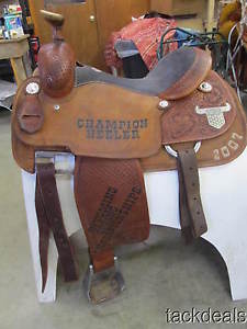 Martin USTRC Team Roping Saddle 15" Lightly Used NICE!!