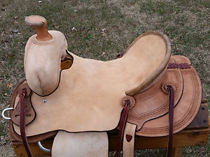 15.5" Johnny Scott Ranch Roping Colt Saddle (Made in Texas) Wide