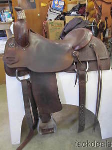 McCall Ranch Cutter Cutting Cowhorse Saddle Used 17" NICE
