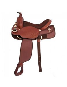 Tough-1 Western Saddle King Series Golden Trail 16 1/2