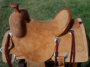 15" Johnny Scott Ranch Roping Saddle (Made in Texas)