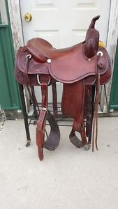 Rocking R Horse Cutting Western Saddle 16