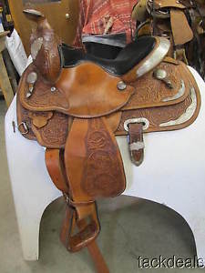 Circle Y Fancy Youth Show Saddle 13" Lightly Used CUTE