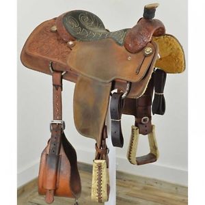 Used 14.5" Relentless Calf Roping Saddle by Cactus Saddlery Code: U145RELENTLESS