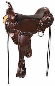 Circle Y 16" Sheridan Flex2 Western Trail Saddle #1572 Full Quarter Horse Bar