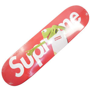 SUPREME  Kermit the frog 08SS Kermit full logo skate deck RED