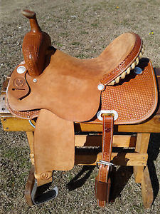 15" Hawkwood Saddlery Barrel Racing Saddle - Made in Texas