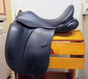 Custom Saddlery Steffen's Advantage Dressage Saddle, 17.5 Adjustable Tree