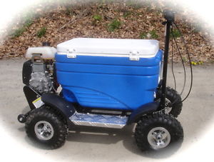Riding Coolers, Crazy Coolers Motorized Blue Cooler, Awesome