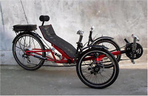 Folding Electric Recumbent Tricycle, recumbent trike, bike scooter with battery