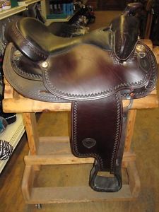 TEX TAN BROWN WESTERN SADDLE 16