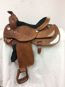 Circle Y 15" Western Show Saddle #2862 - Used  Regular Quarter Horse Bar