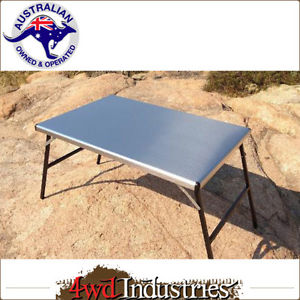 Eeziawn K9 Stainless Steel Camping Table Medium 500W x 850L x 40H K9A-144