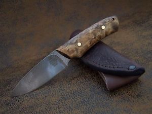EXKLUSIVES CUSTOMS Zlatoust Damast Messer Outdoor / Jagdmesser 180 Lagen HRC-60