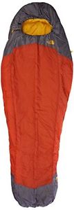 The North Face Lynx Regular Right Hand Sleeping Bag - Orange/Grey/Orange Rust/Zi
