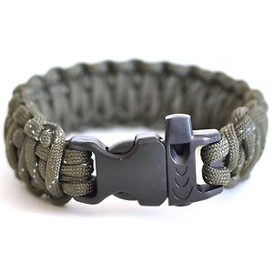 Best Paracord Survival Bracelet - 16 Feet of 550lb Paracord with Fire Starter...