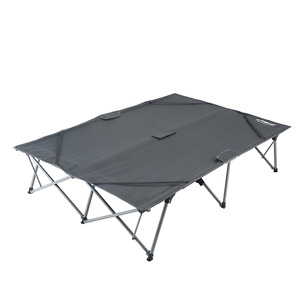 KingCamp Portable Strong Stable Folding Deluxe Double Camping Bed,215x140x48 cm/