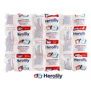 Herolily Advanced Ice Disposable standard 2Ply Ice & Heat Packs 100 Sheets pack