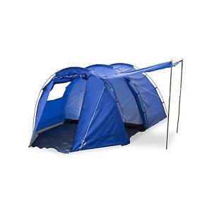 CAMPING TREKKING TENT ROBUST 4 PERSON SLEEPING FLY NET LIGHT WEIGHT BLUE 3000 MM