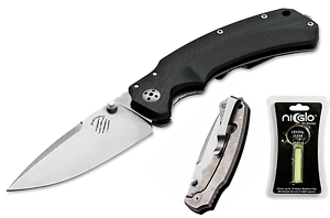 BASTINELLI Knives R.E.D. Folder Taschenmesser kugelgelagerte Klinge  & Ni-Glo SM