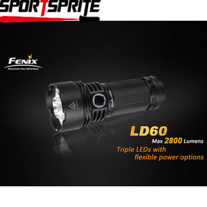 Fenix LD60 2800 Lumens 3*CREE XM-L2 U2 6 Mode 18650/CR123A search LED Flashlight