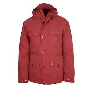 Carhartt Mentor Giacca tuscany rot - caldo Invernale Uomo im Parka Stile Tgl M