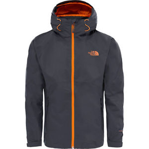 North Face Sequence Mens Jacket Coat - Asphalt Grey Exuberance Orange All Sizes