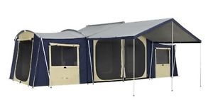 New Oztrail Waterproof Chateau 12 Person Camping Hiking Coil Zipper Family Tent