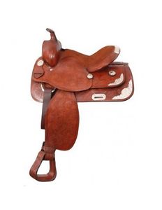 Tough-1 Western Saddle King Series Lancaster Show 16" Chestnut KS4526E