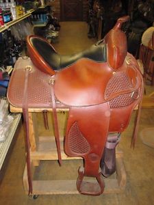 TEX TAN BROWN WESTERN SADDLE 16