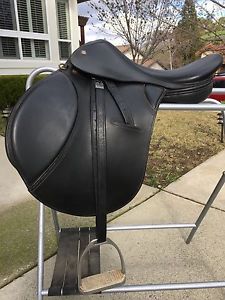 Crosby Olympia II Sofride All Purpose English Saddle, 16.5 inch seat, med tree