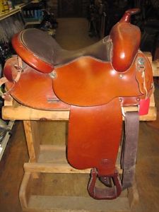 TEX TAN BROWN WESTERN SADDLE TEX FLEX 15