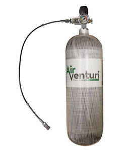 Air Venturi Carbon Fiber Tank 4500 PSI 74 Cu Ft for HPA PCP Air Rifles Pistols