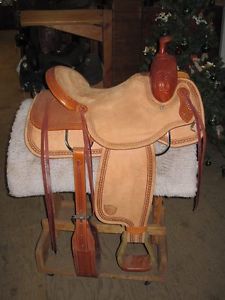 TEX TAN NEW ROUGH OUT SADDLE 16