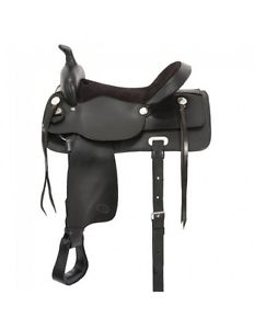 Tough-1 Western Saddle King Series Trail Lightweight 17" Black KS347