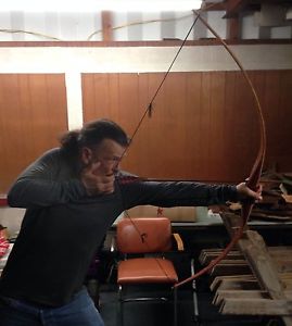 Blacktail Bows Columbian Longbow Norm Johnson  62" -- strung & shot on 02/17/17