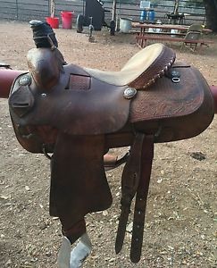 Larry Coats Custom Roping Saddle 15" Seat