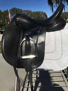 FRANK BAINES Aires de Haute Equine Inspired Dressage Saddle 17.5" Made England