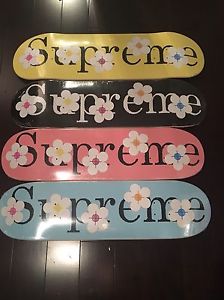 Supreme Flowers Floral PCL Spring Summer 2017 Skateboard Set