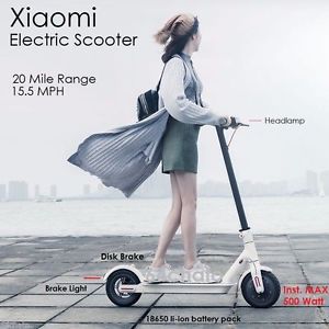 XIAOMI ULTRA-LIT LONG LIFE FOLDING ELECTRIC 2 WHEEL SCOOTER DOUBLE BRAKES SYSTEM