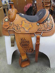 Double J Roping Saddle New Never Used 15 1/2" Sting Ray FANCY!!