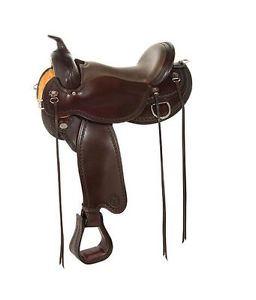 Circle Y 16" Nova Flex2 Western Trail Saddle  #1566 - Full Quarter Horse Bar.
